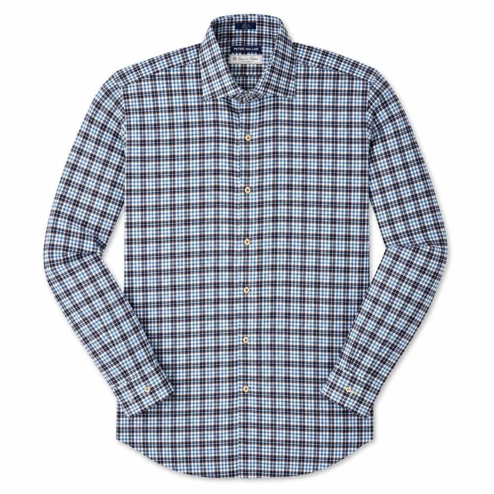 Peter Millar Men's Long Sleeve Button-Down Plaid  Grandi & Rubinelli M